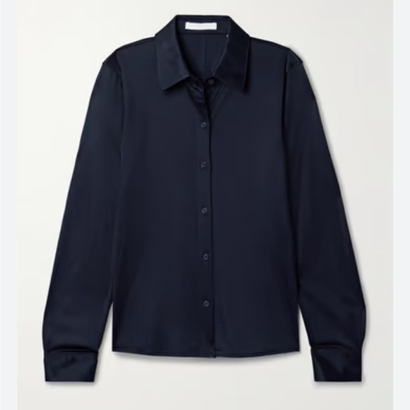 Paul Rodgers Intl long sleeve black classic button down women’s size small - Picture 2 of 7